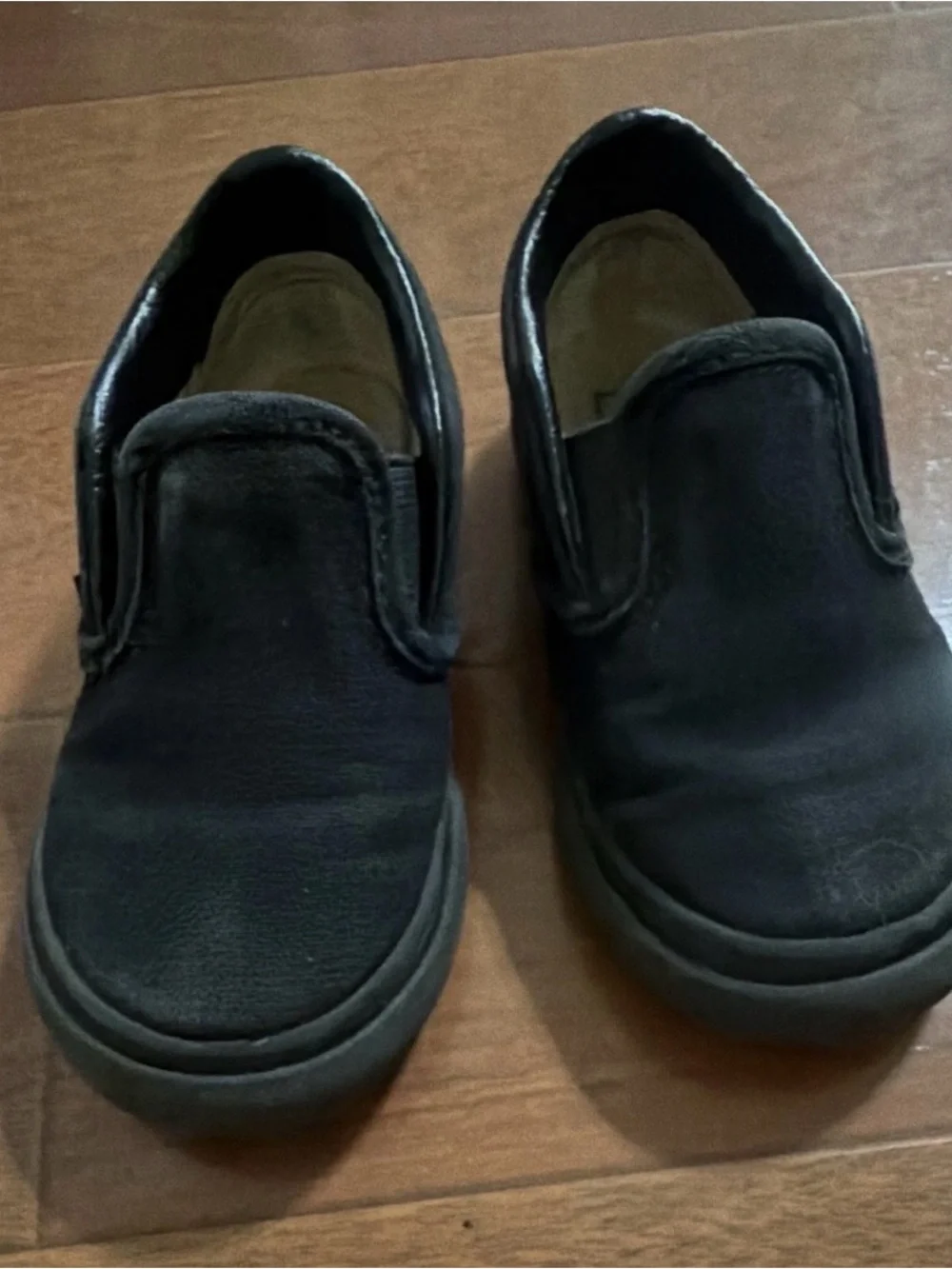 Vans Kids Black Slip-On Skate Sneakers